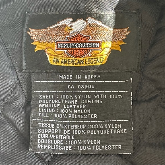 Moto Chic ~ Women’s Harley-Davidson Nylon w/Leather Moto Jacket - S - Picture 11 of 11